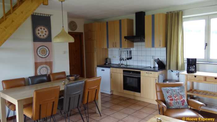 Kitchen and dining area